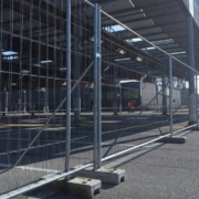reta da cantiere noleggiata da Marazzi